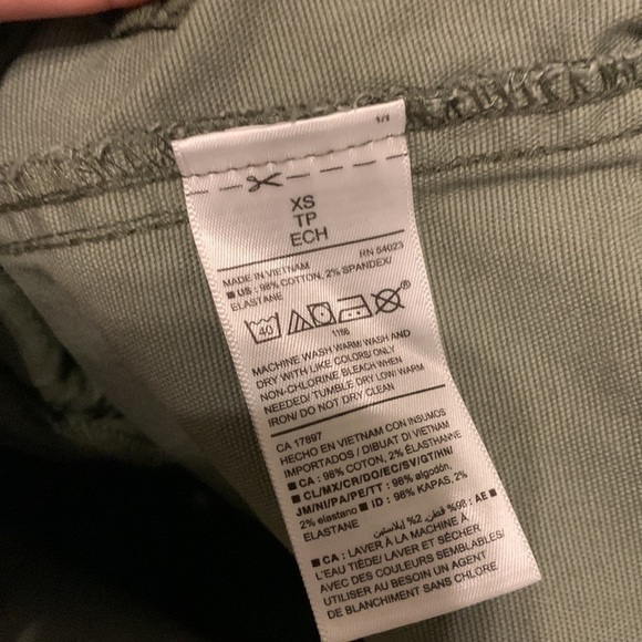 Old Navy Utility Jacket (camo), Size Xs military safari drawstring waist - Picture 5 of 13